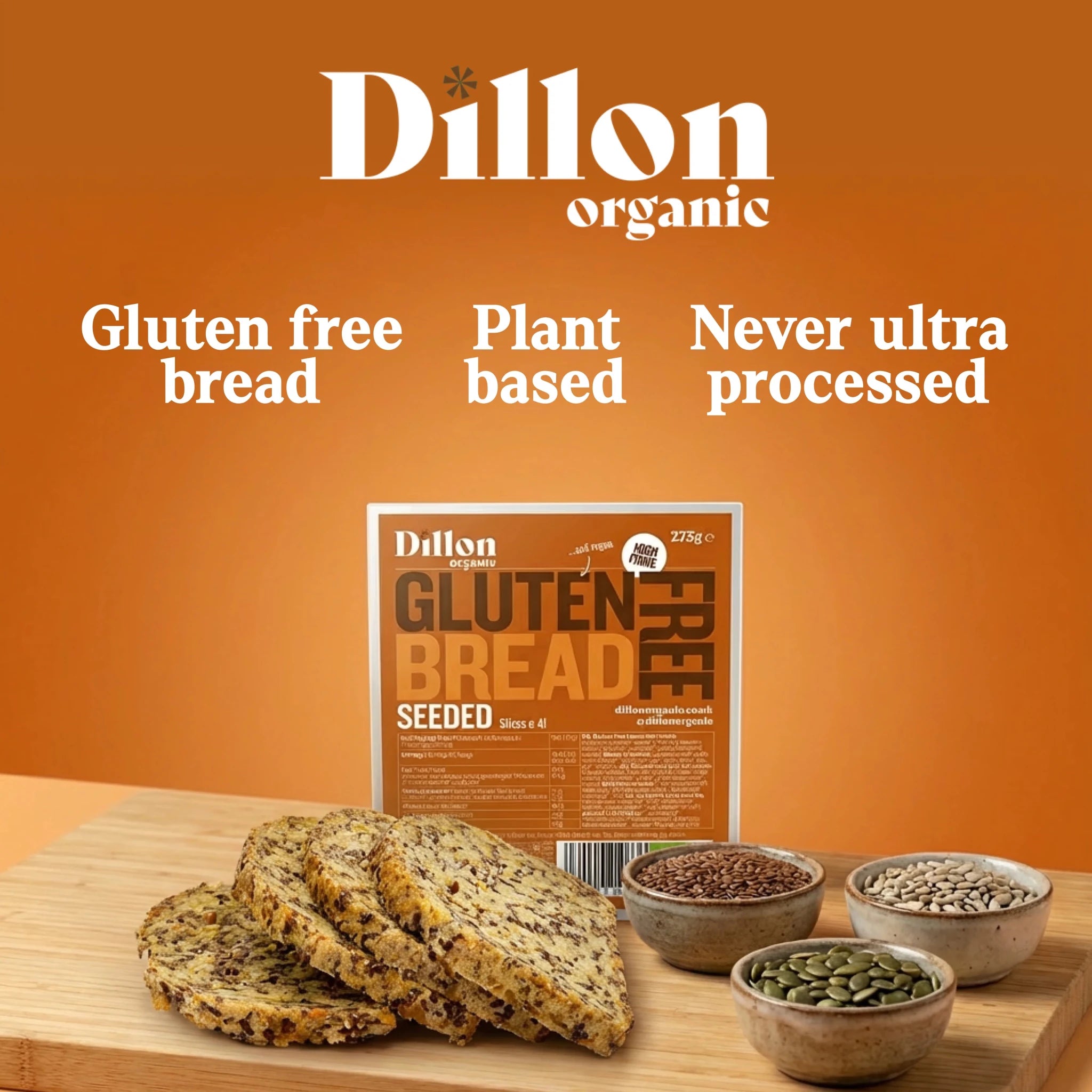 Organic Low - Carb Seeded Bread from Dillon Organic | Available at Sow & Arrow