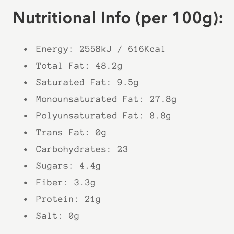 Organic Macadamia Nut Butter - 200g from Sun and Seed | Available at Sow & Arrow