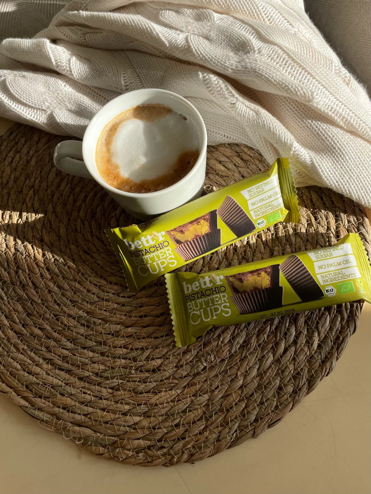 Organic Pistcahio Butter Cups - 39g from Bettr | Available at Sow & Arrow