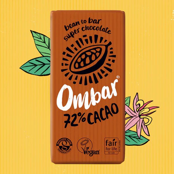 Organic, Raw 72% Cacao Ombar - 70g from Ombar | Available at Sow & Arrow