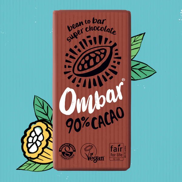 Organic, Raw 90% Cacao Ombar - 70g from Ombar | Available at Sow & Arrow
