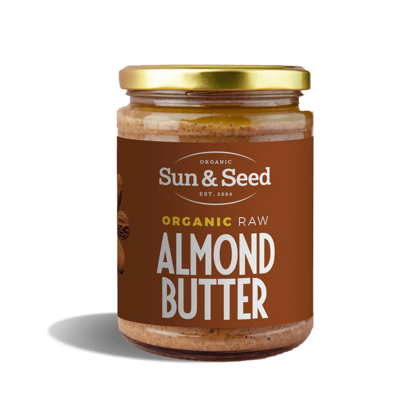 Organic, Raw Almond Butter - 500g from Sun and Seed | Available at Sow & Arrow
