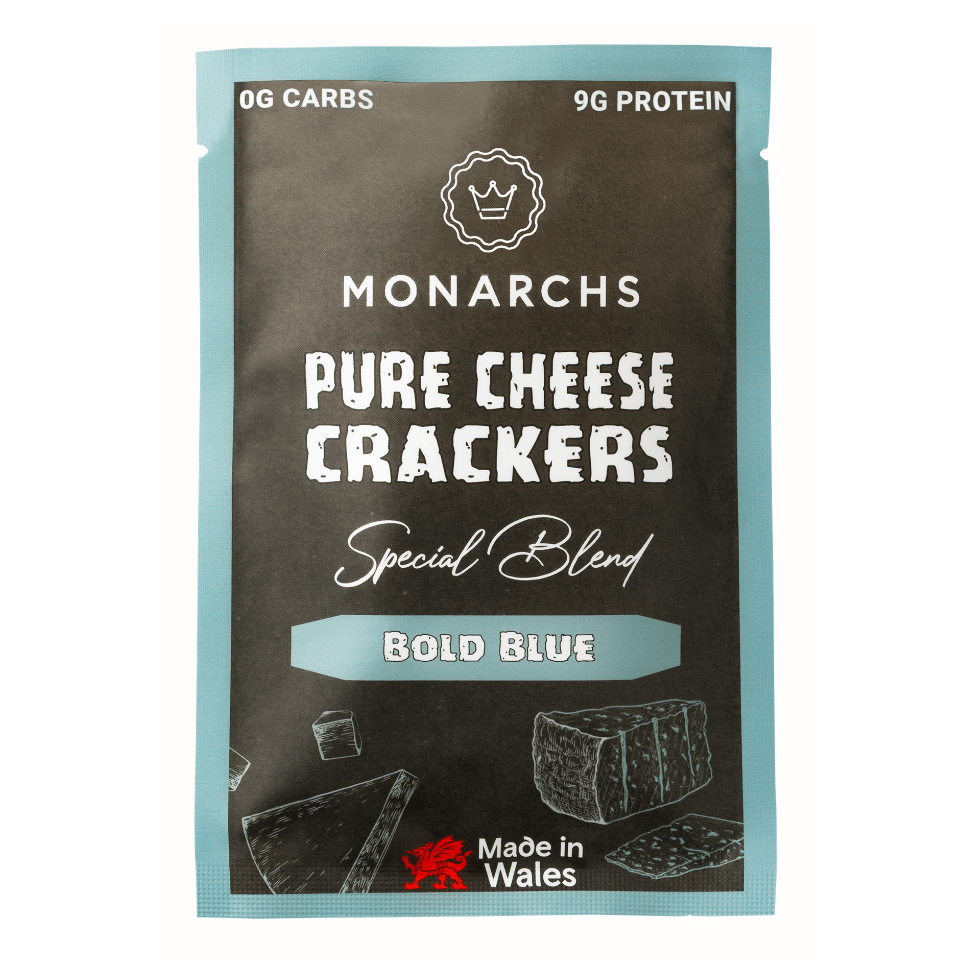 Pure Cheese Crackers - Blue Cheese from Monarchs | Available at Sow & Arrow