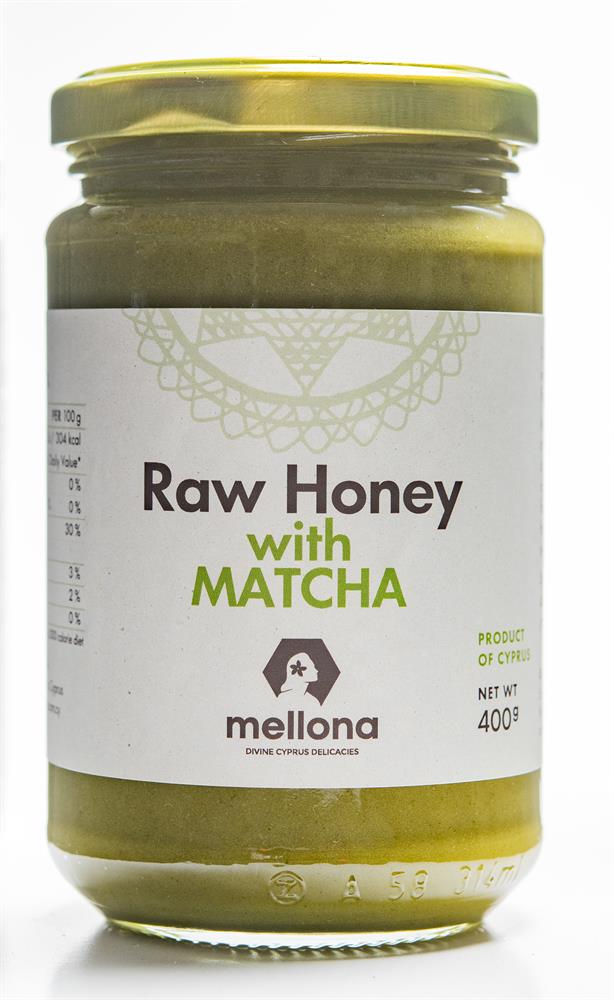 Raw Honey with Matcha - 400g from Mellona | Available at Sow & Arrow
