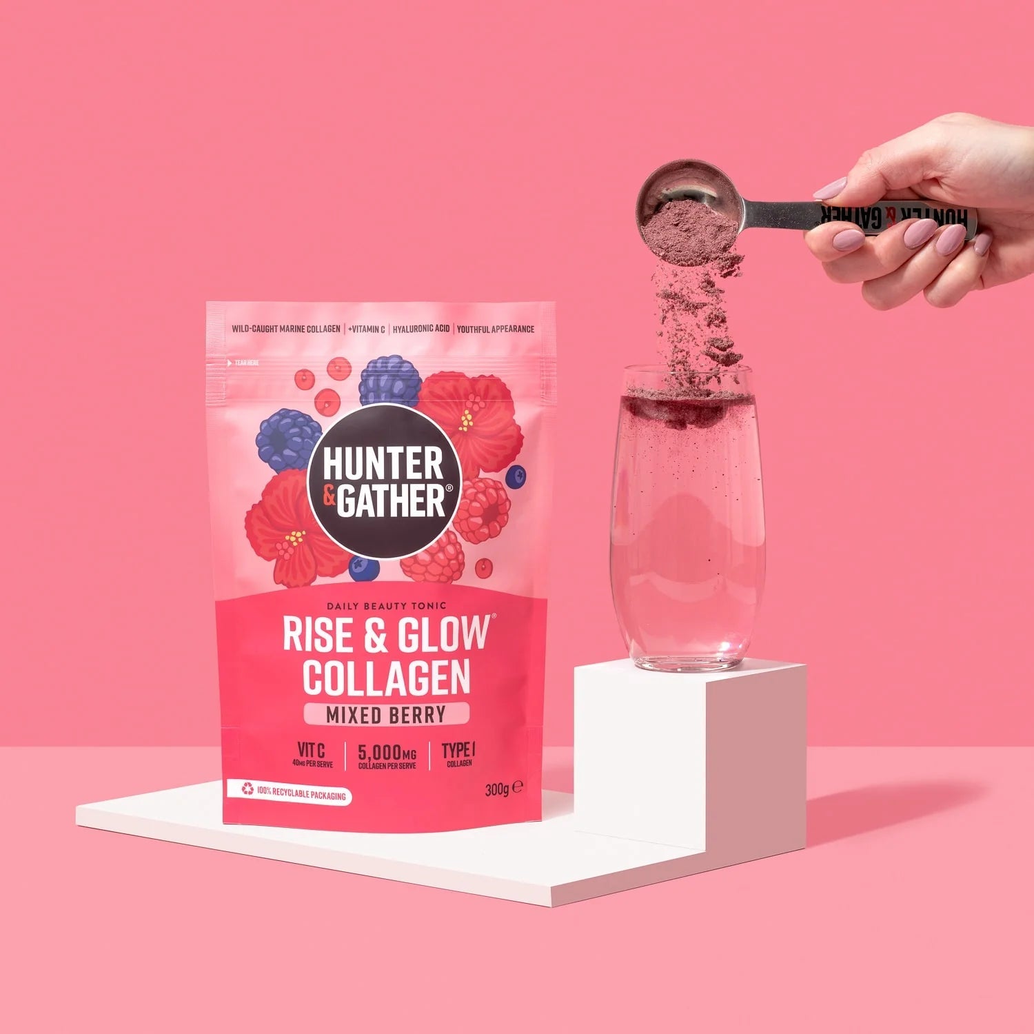 Rise & Glow Collagen - 300g from Hunter & Gather | Available at Sow & Arrow