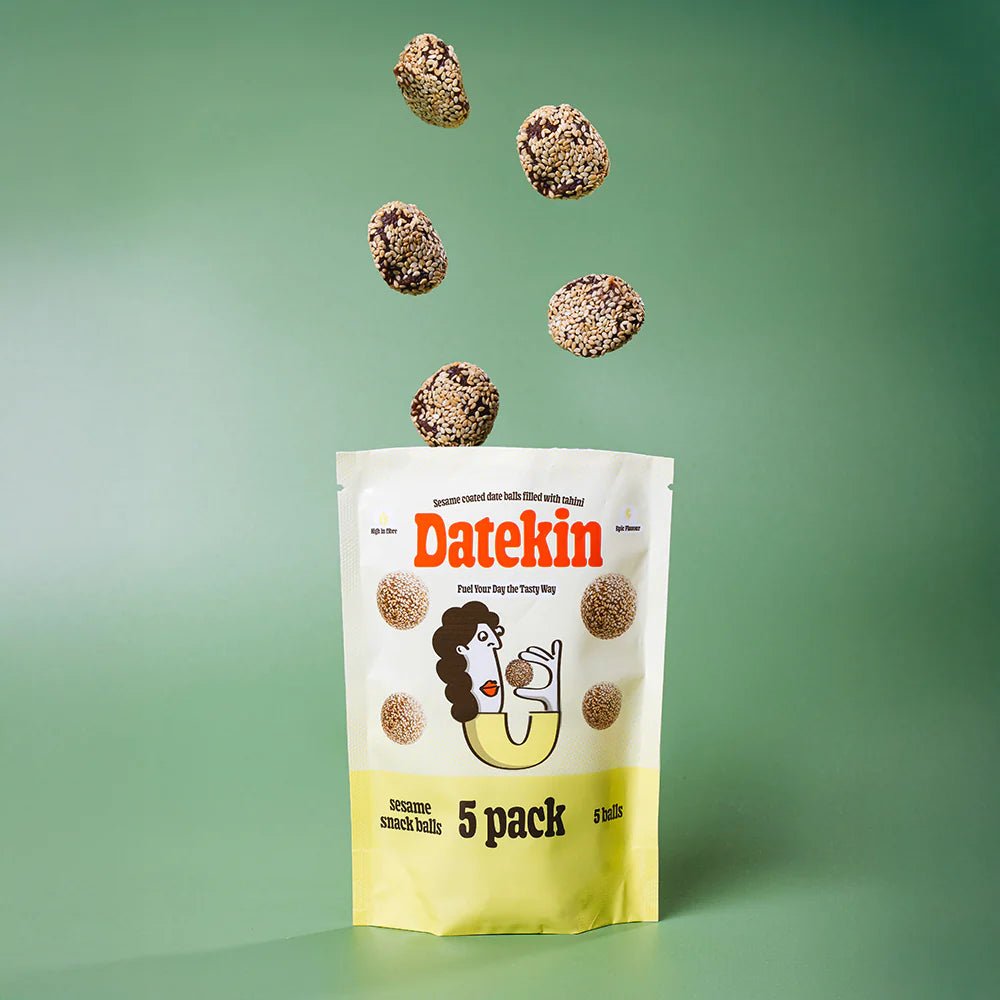 Sesame Covered Tahini - filled Date Balls - 5 balls from Datekin | Available at Sow & Arrow