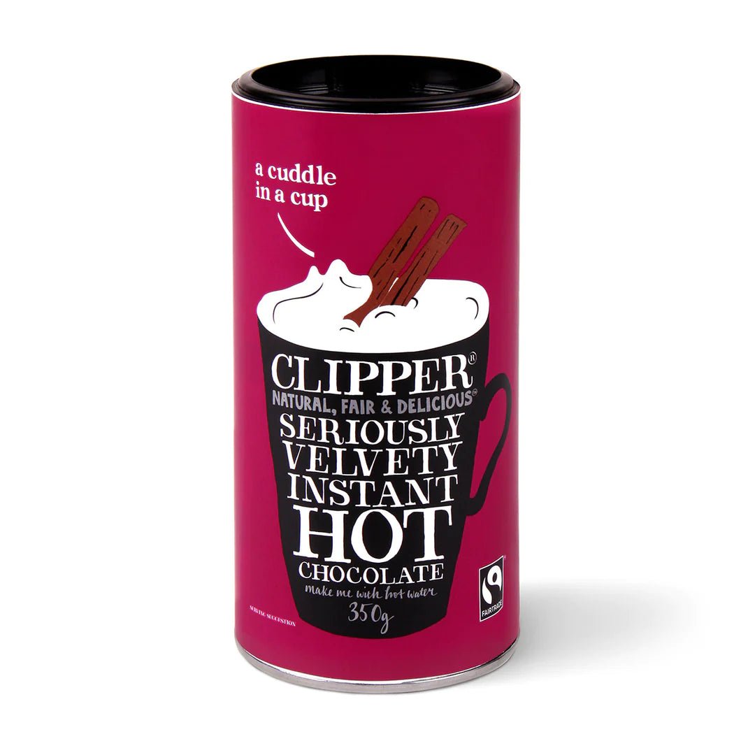 Velvety Instant Hot Chocolate - 350g from Clipper | Available at Sow & Arrow