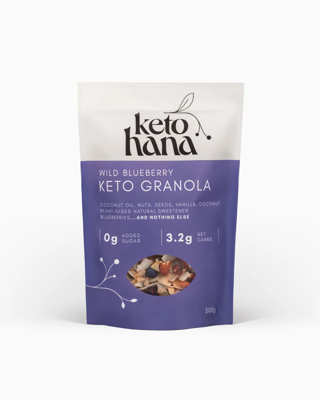 Wild Blueberry Keto Granola - 300g from Keto Hana | Available at Sow & Arrow