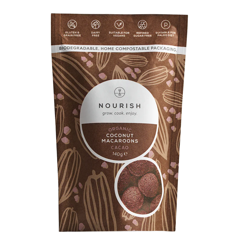 Organic Cacao Coconut Macaroons - 140g
