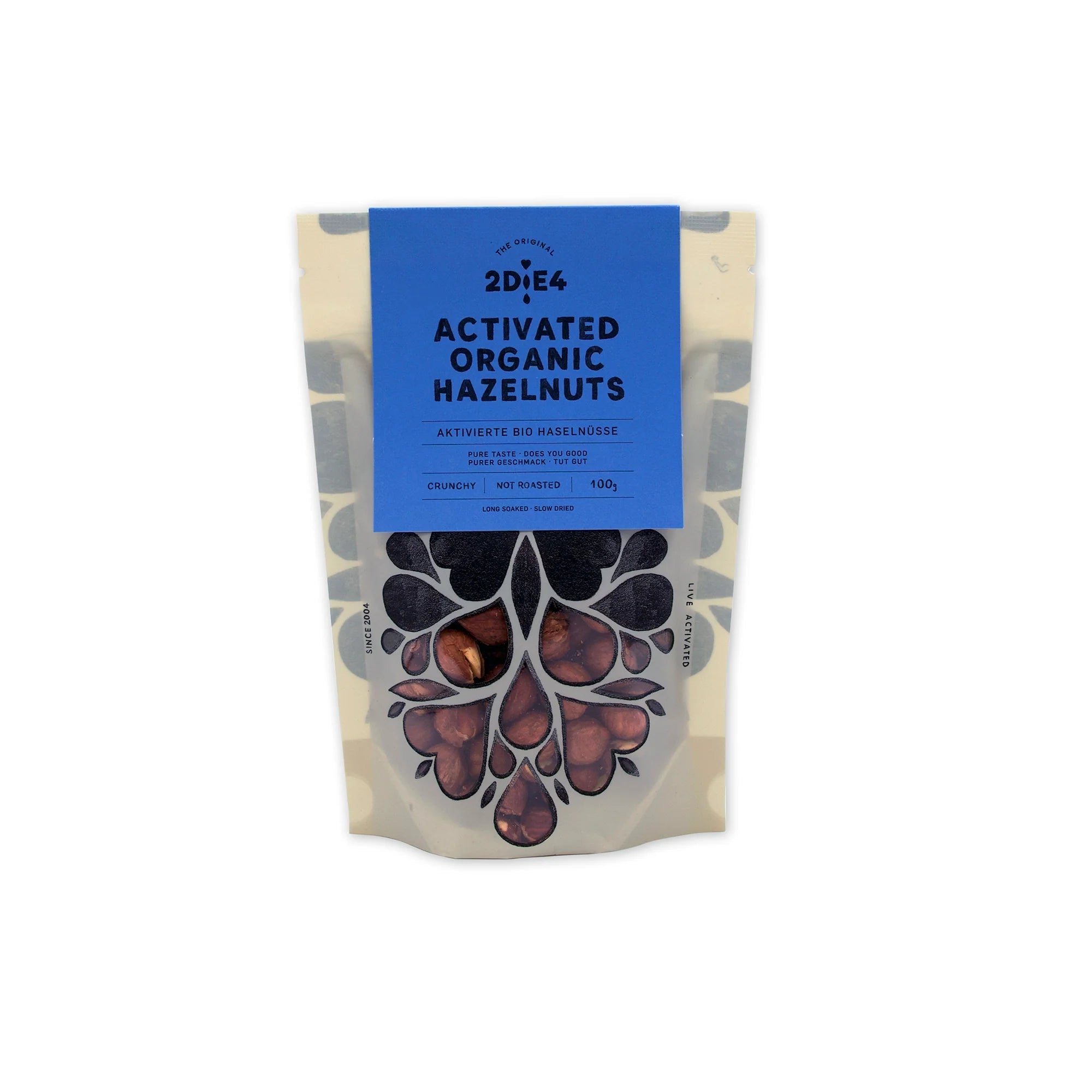 2Die4 Activated Organic Hazelnuts - 100g from 2Die4 | Available at Sow & Arrow