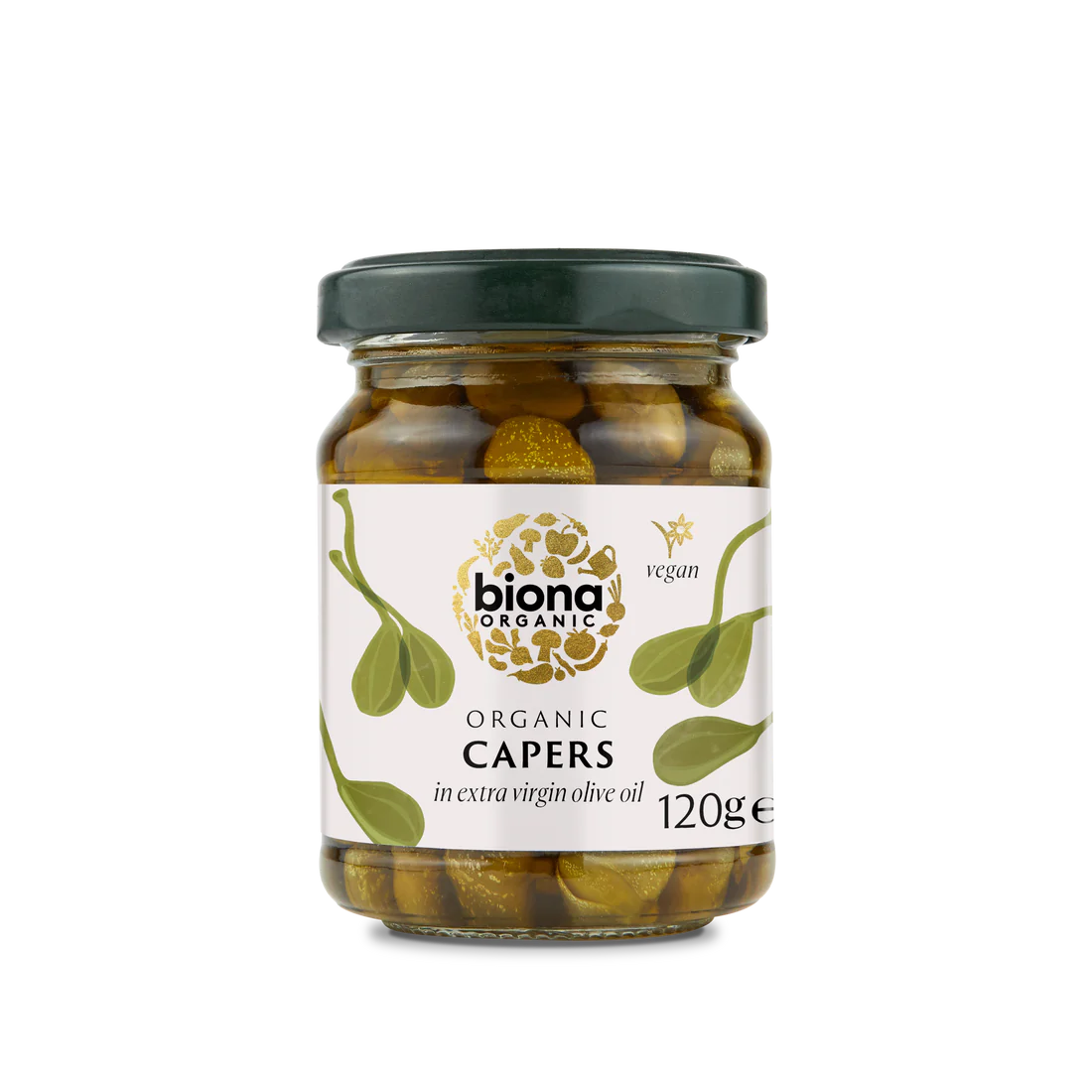 Organic Capers in Extra Virgin Olive Oil - 120g