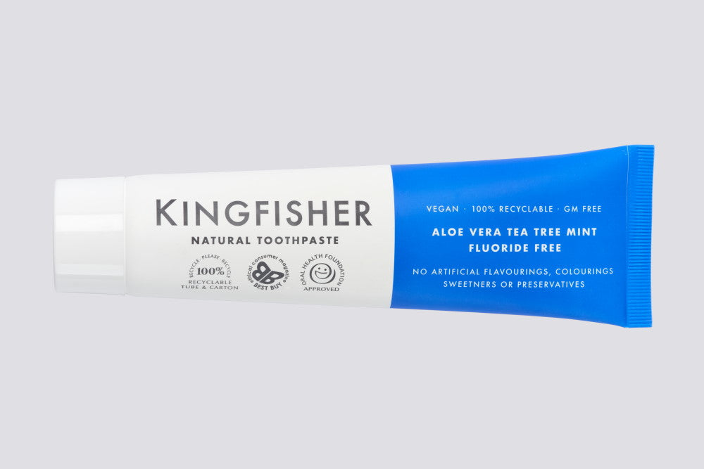 Kingfisher Fluoride-Free Toothpaste- Aloe Vera & Tea Tree