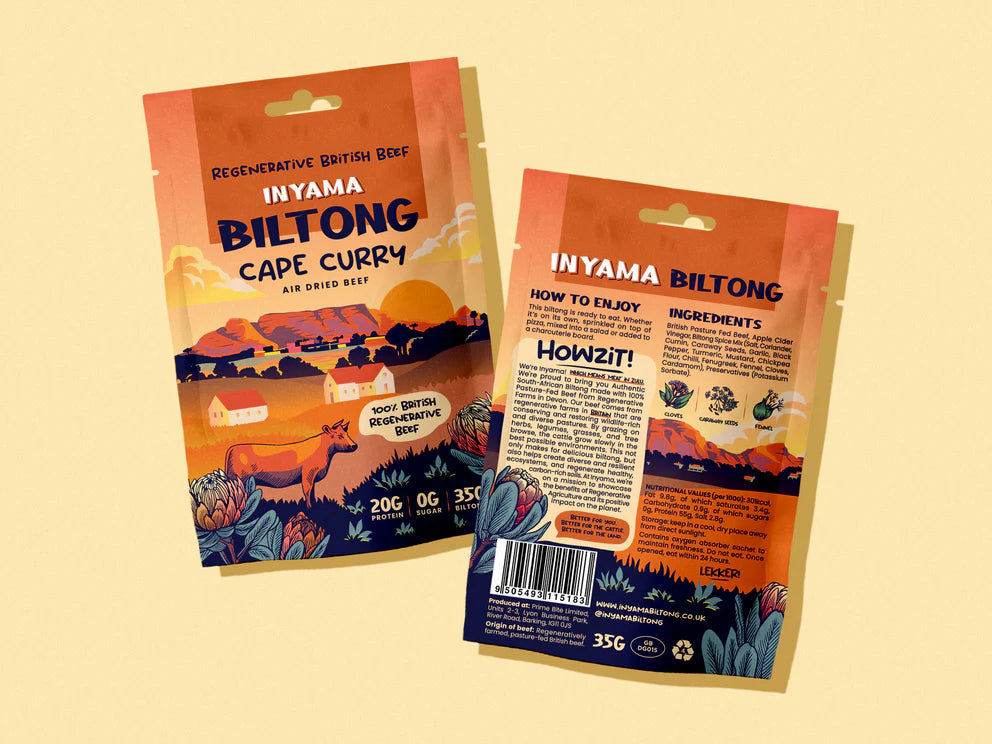 Grass-Fed Biltong - Cape Curry - 35g
