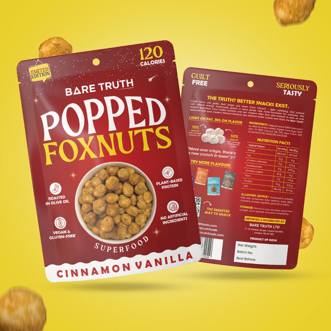 Popped Foxnuts - Cinnamon Vanilla - 25g