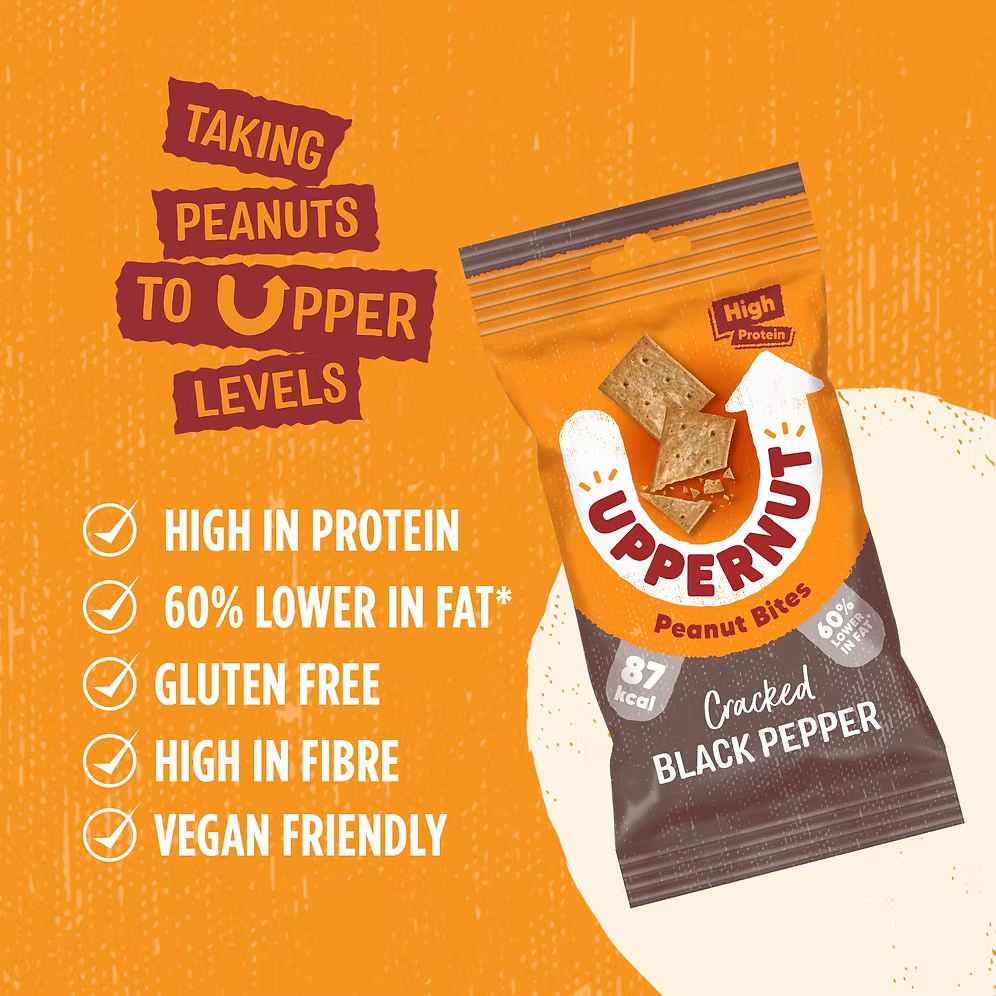 Pure Peanut Crackers - Cracked Black Pepper - 20g