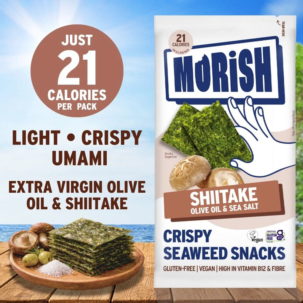 Crispy Shitake Seaweed Snacks - 5pack x 4g
