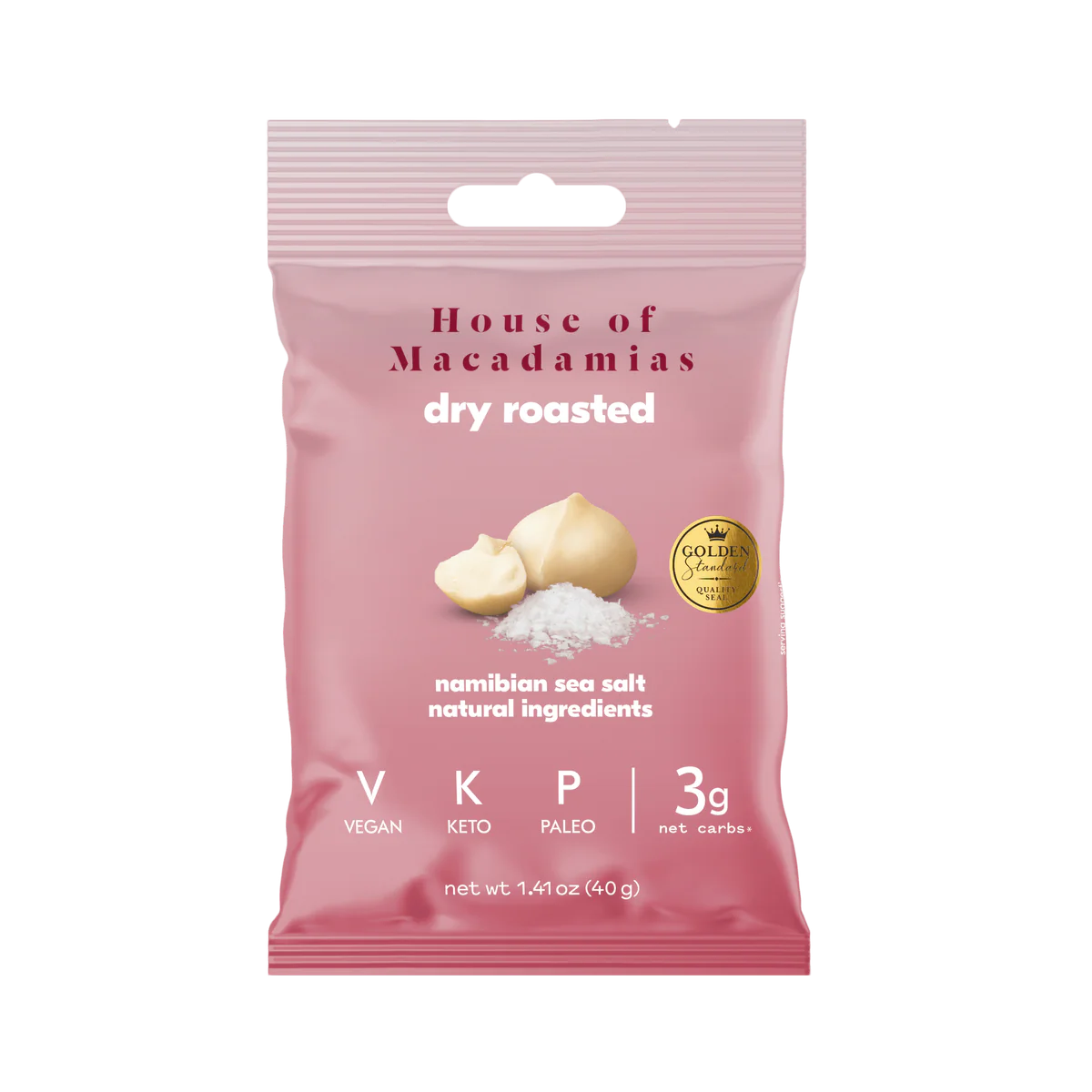 Roasted Macadamia Nuts with Namibian Sea Salt - 40g