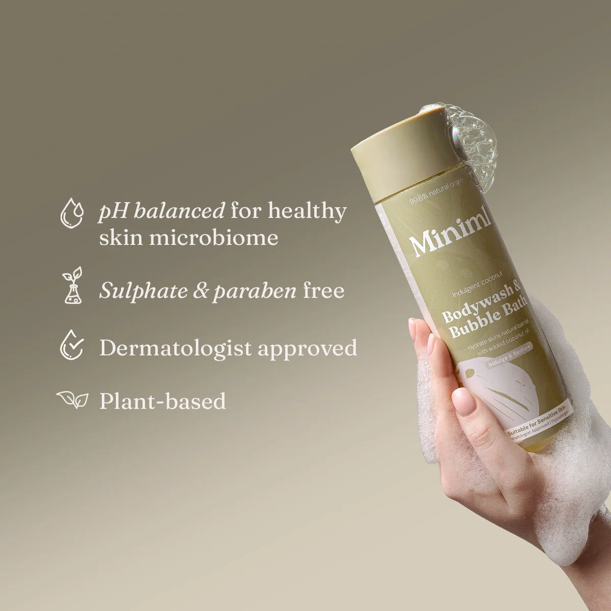 Bodywash + Bubblebath - Indulgent Coconut - 400ml