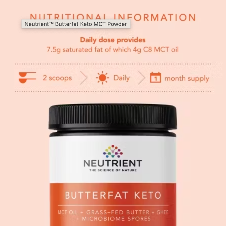 ButterFat KETO MCT Powder - 350g