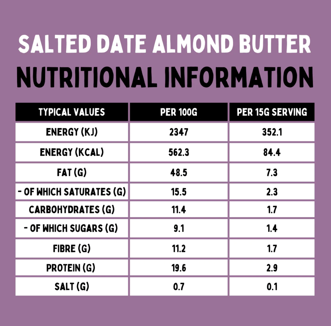 Salted Date Almond Butter - 215g
