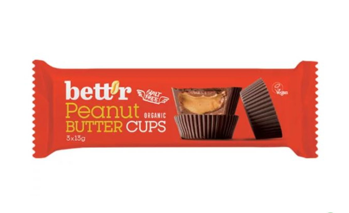 Bettr Organic Nut Butter Cups Peanut Cream