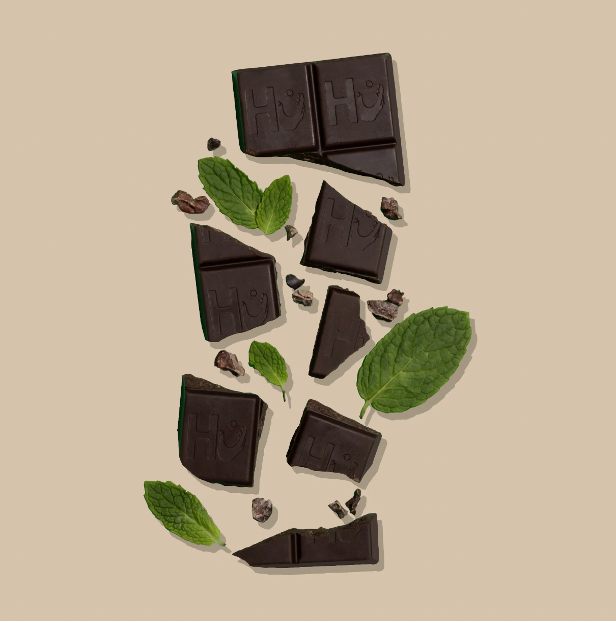 Organic Crunchy Mint Dark Chocolate - 60g