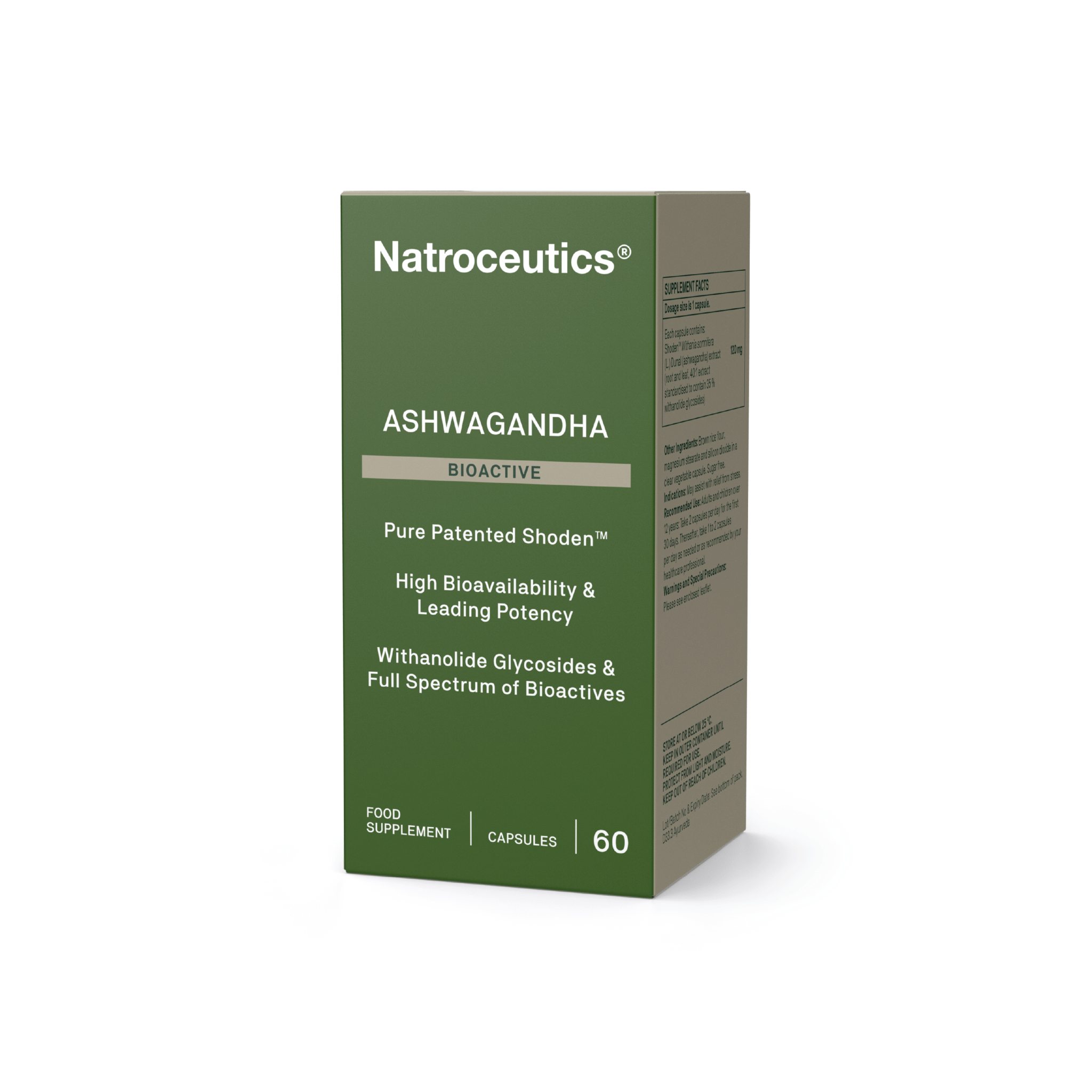 Ashwagandha Bioactive - 60 Capsules from Natroceutics | Available at Sow & Arrow