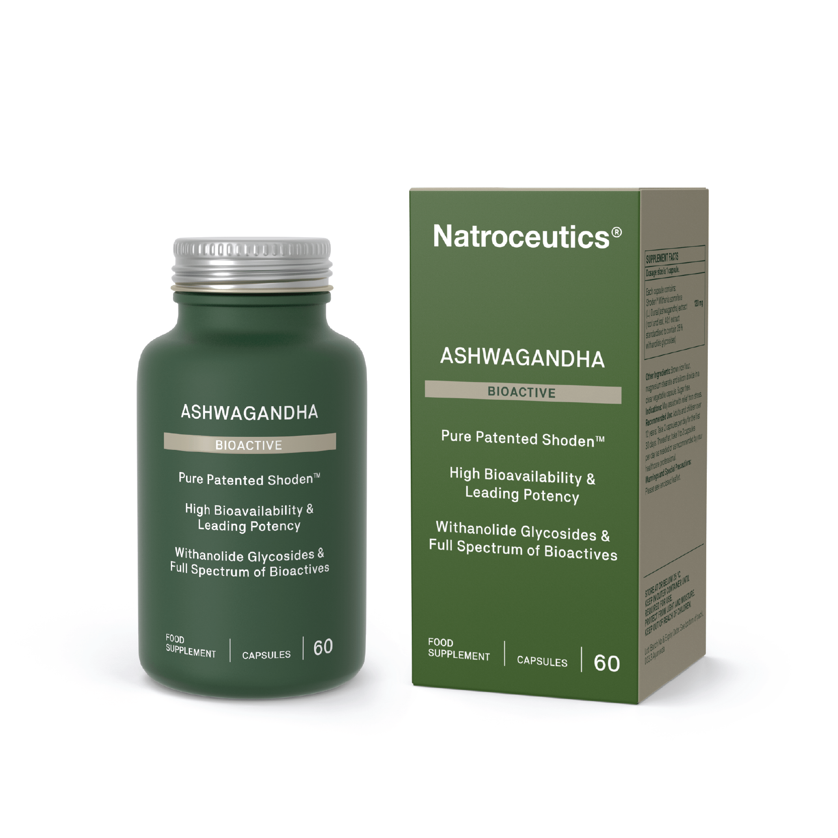 Ashwagandha Bioactive - 60 Capsules from Natroceutics | Available at Sow & Arrow