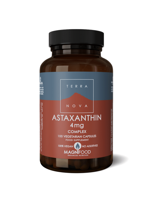 Astaxanthin 4mg Complex - 50 Capsules from TerraNova | Available at Sow & Arrow