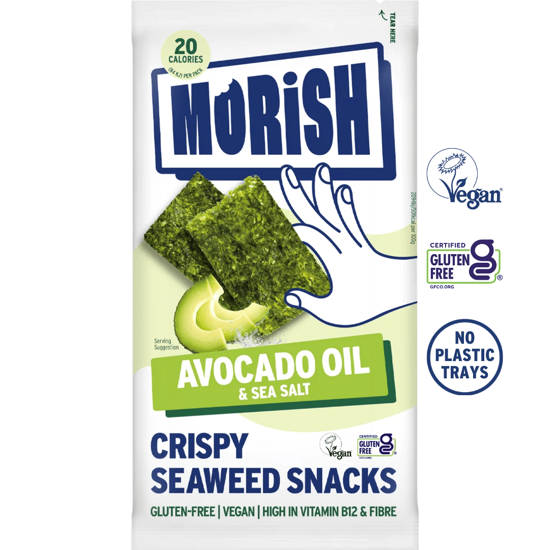 Avocado Oil Seaweed Snacks - 5 pack x 4g from Morish | Available at Sow & Arrow
