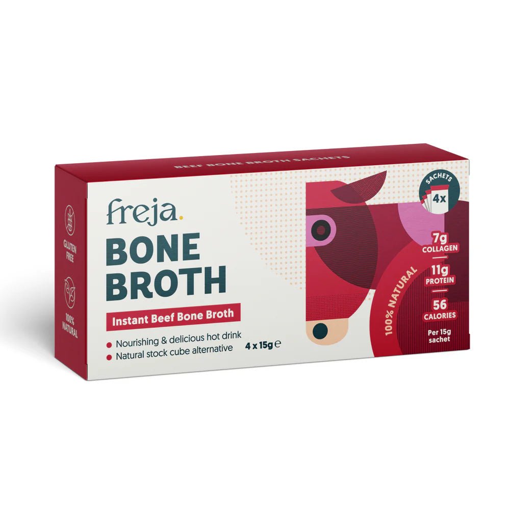 Beef Bone Broth Powder - x 4 15g Sachets from Freja | Available at Sow & Arrow