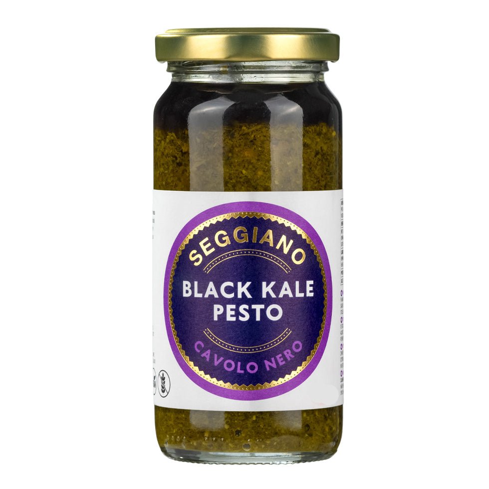 Black Kale Pesto (Vegan, 100% Olive Oil) 190g from Seggiano | Available at Sow & Arrow