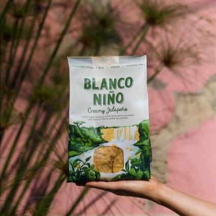 Blanco Niño Creamy Jalapeño Tortilla Chips - 170g from Blanco Niño | Available at Sow & Arrow