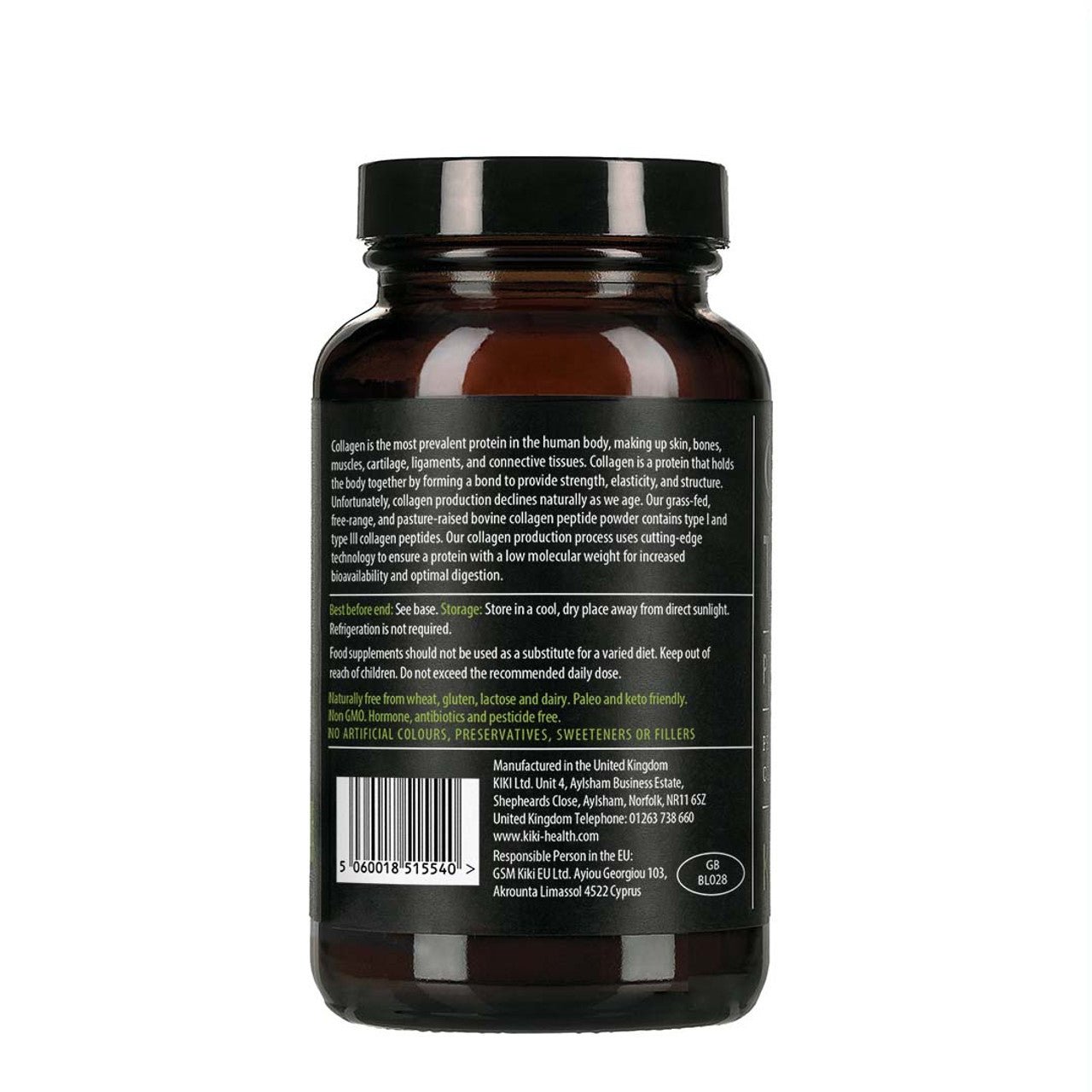 Bovine Collagen Peptides - 150 Capsules from KiKi Health | Available at Sow & Arrow