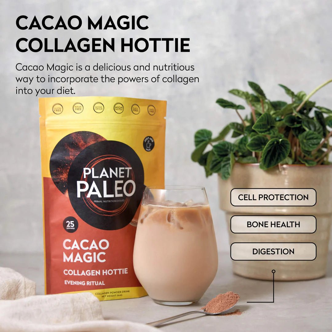 Cacao Magic - Collagen Hottie 264g from Planet Paleo | Available at Sow & Arrow