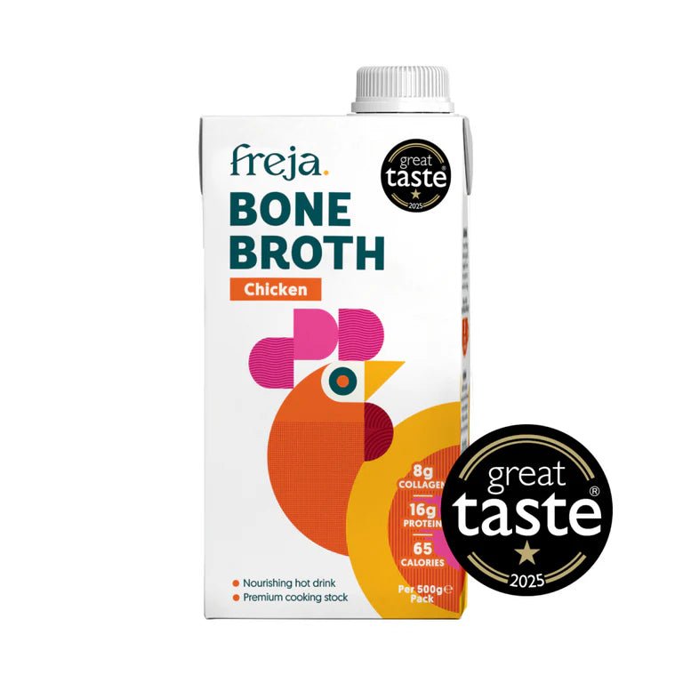 Chicken Bone Broth - Sustainably Sourced from Freja | Available at Sow & Arrow