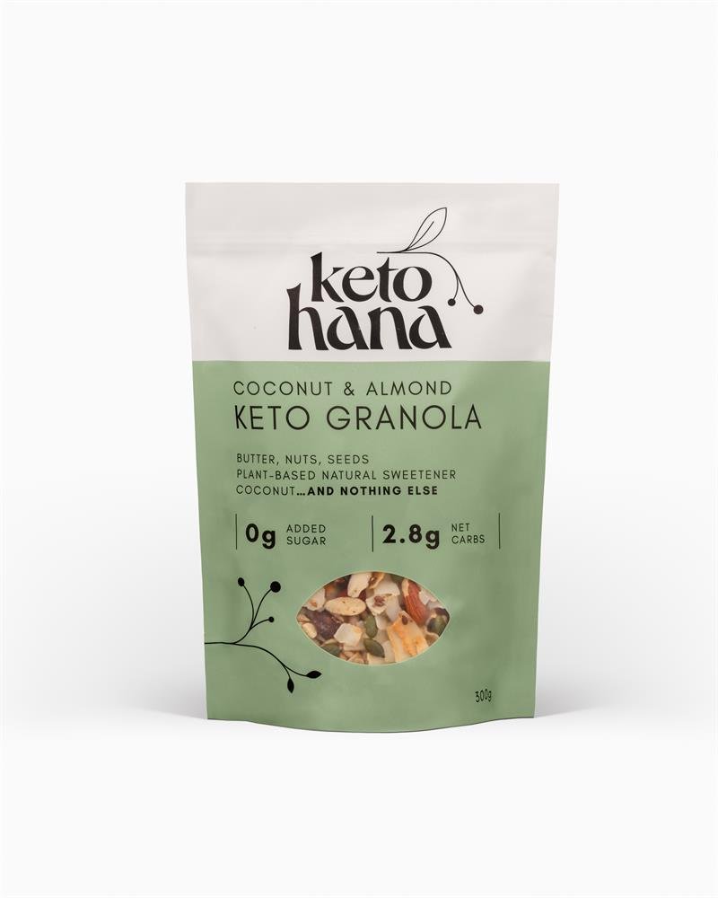 Coconut & Almond Keto Granola - 300g from Keto Hana | Available at Sow & Arrow
