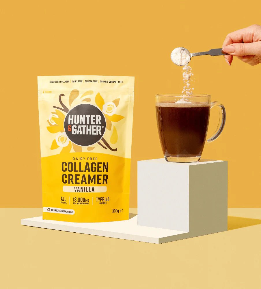 Collagen Creamer Vanilla - 300g from Hunter & Gather | Available at Sow & Arrow