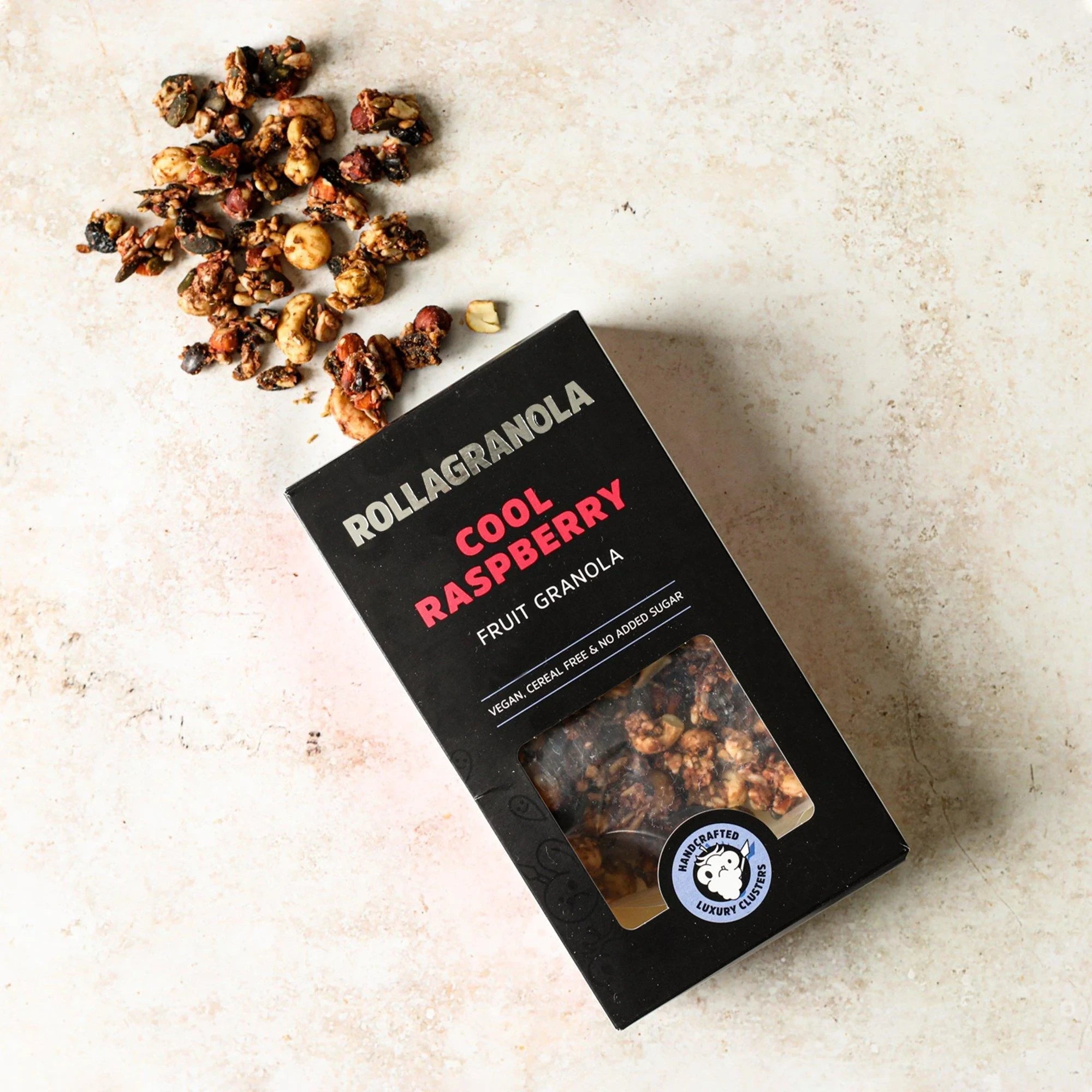 Cool Raspberry Grain - free Granola from Rollagranola | Available at Sow & Arrow