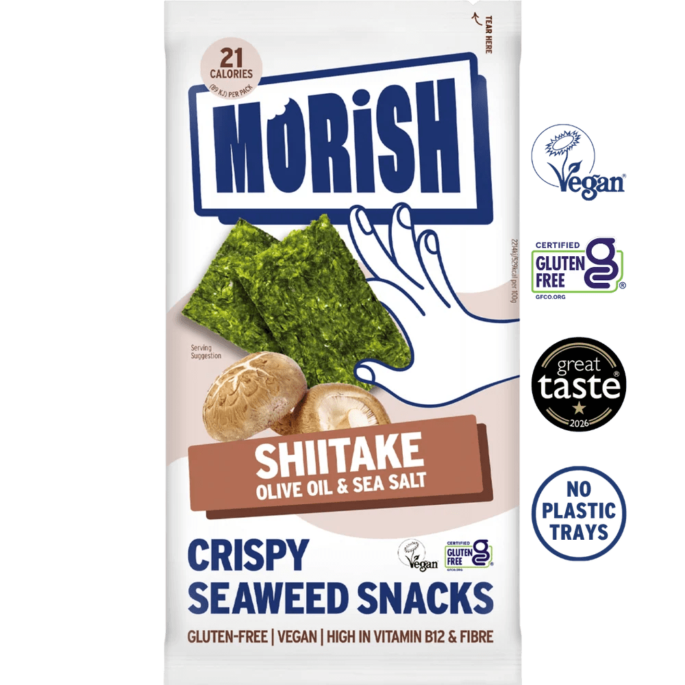 Crispy Shitake Seaweed Snacks - 5 Pack x 4g from Morish | Available at Sow & Arrow