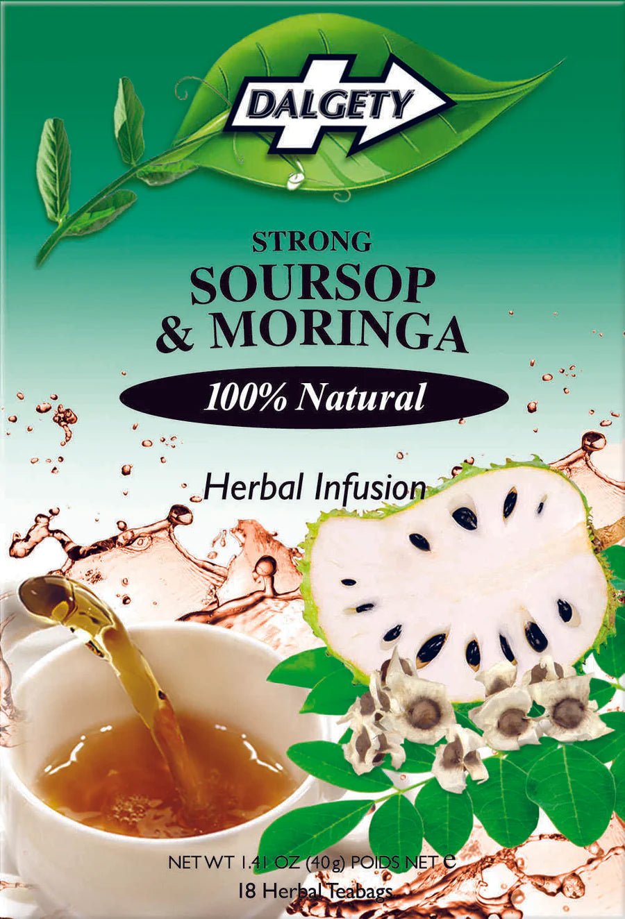 Dalgety Strong Soursop and Moringa Tea - 18 teabags from Dalgety | Available at Sow & Arrow