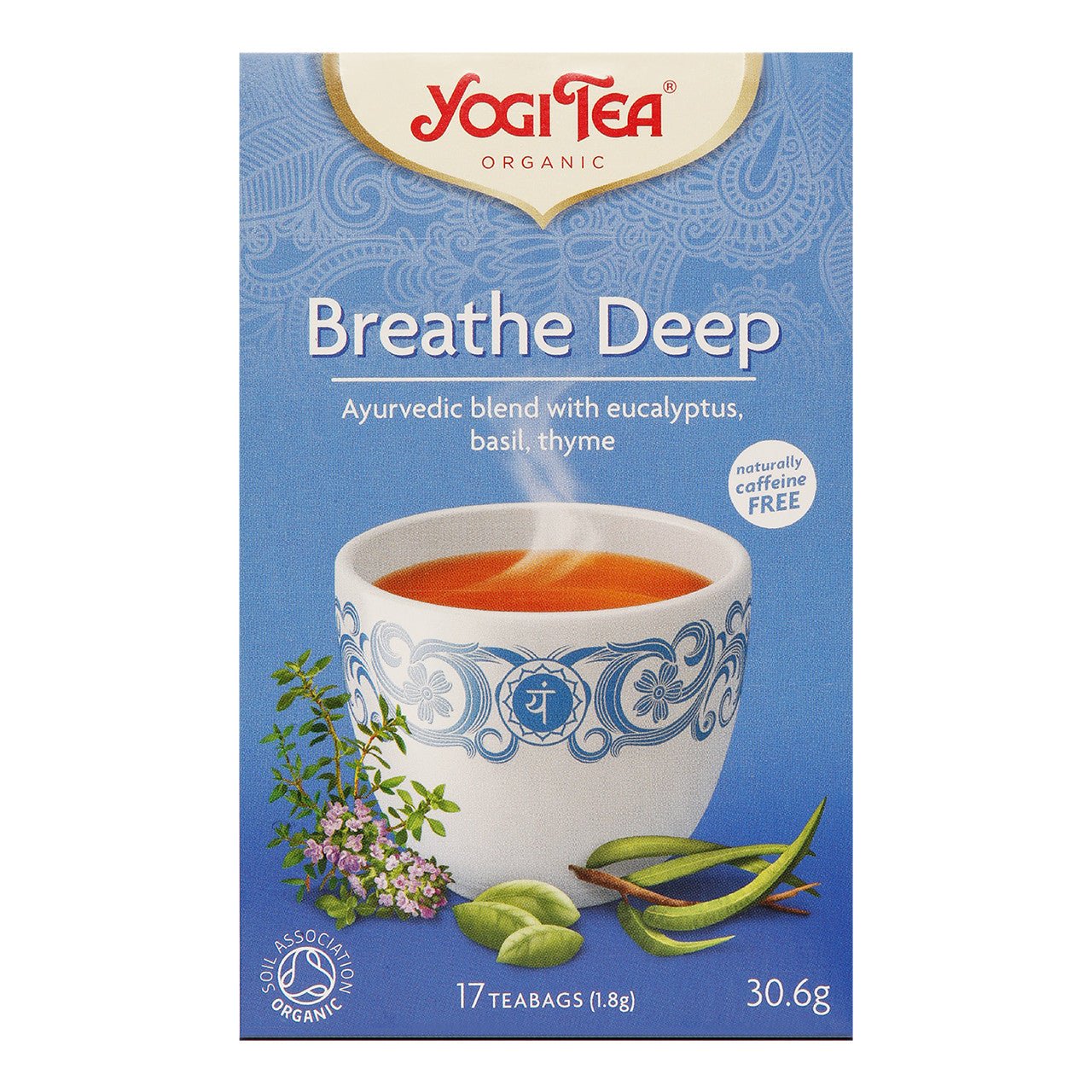 Deep Breathe YogiTea - Organic Eucalyptus, Basil & Thyme from YogiTea | Available at Sow & Arrow