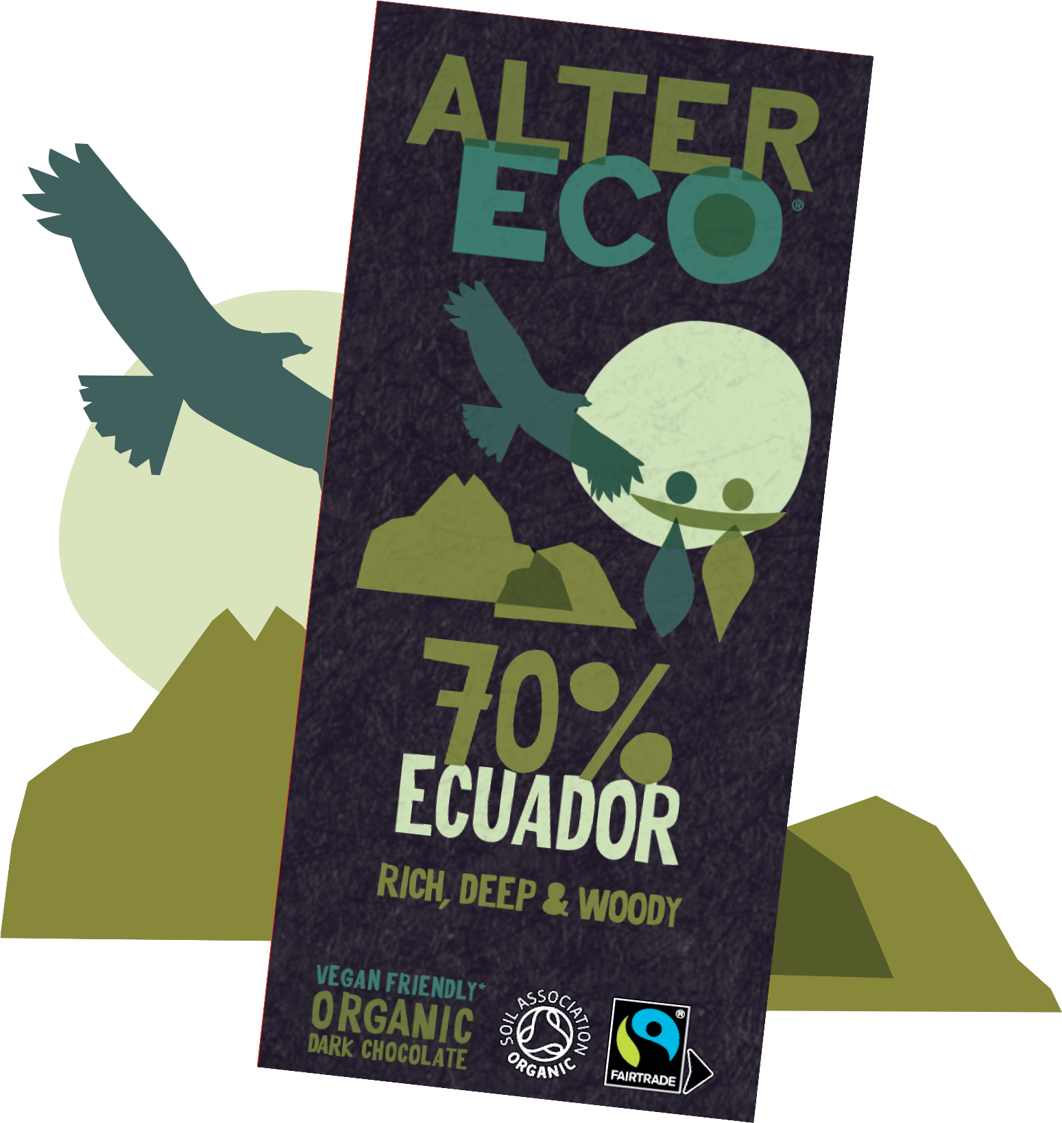 Organic Fairtrade 70% Ecuadorian Chocolate - 100g
