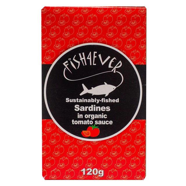 Fish 4 Ever Whole Sardines in Organic Tomato Sauce - 120g from Fish4life | Available at Sow & Arrow