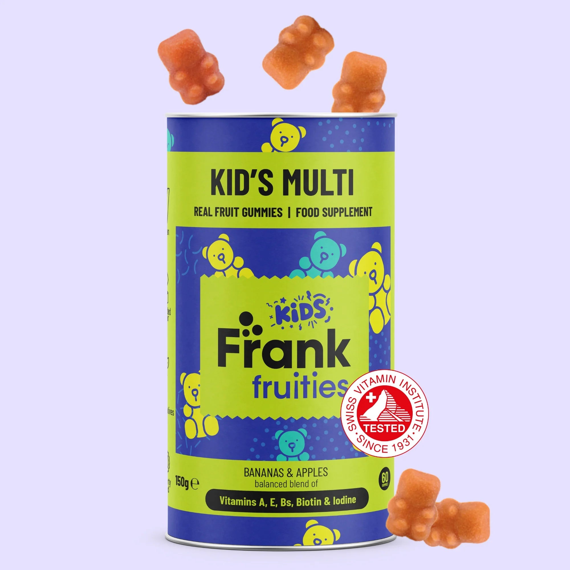 Franks Fruities Multi Vitamin Real Fruit Gummies - 60 Gummies from Frank Fruities | Available at Sow & Arrow