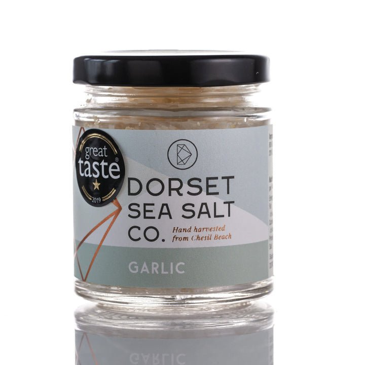 Garlic Infused Dorset Sea Salt from Dorset Sea Salt Co. | Available at Sow & Arrow