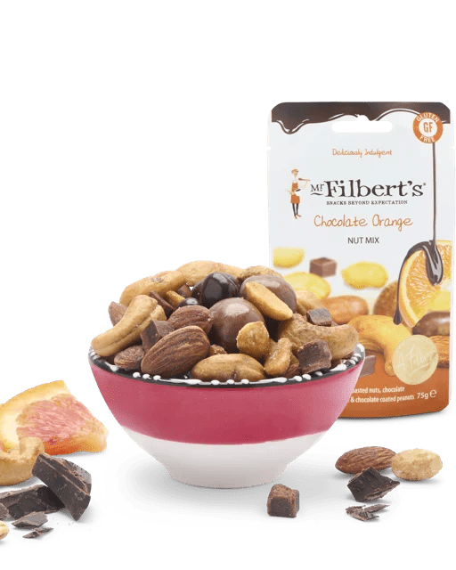 Gourmet Chocolate Orange Trail Mix - 75g from Mr Filbert's | Available at Sow & Arrow