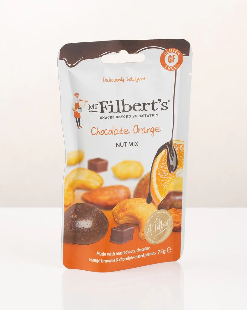 Gourmet Chocolate Orange Trail Mix - 75g from Mr Filbert's | Available at Sow & Arrow