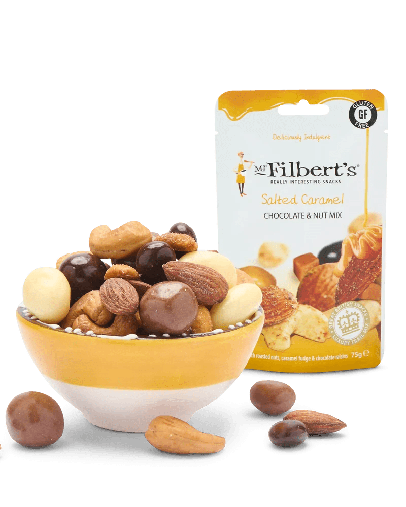 Gourmet Salted Caramel Trail Mix - 75g from Mr Filbert's | Available at Sow & Arrow