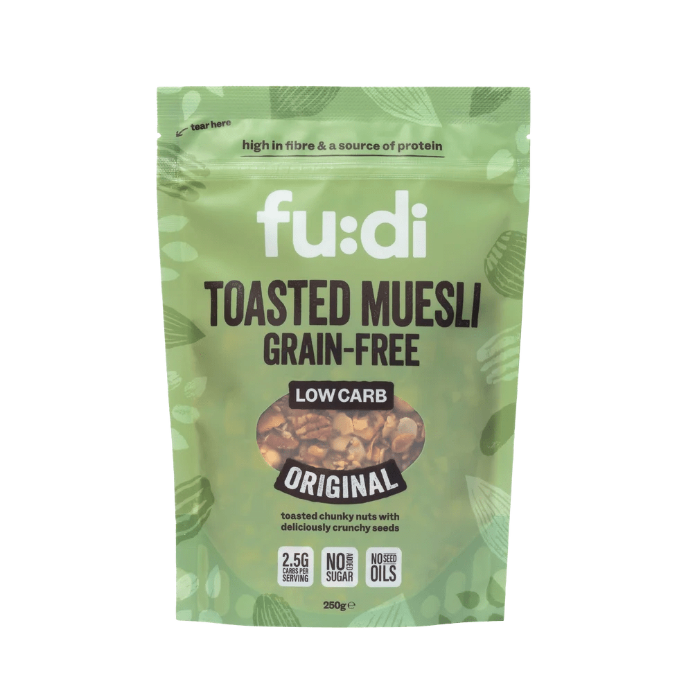 Grain-free, low carb - Original Toasted Muesli - 250g from Fudi | Available at Sow & Arrow